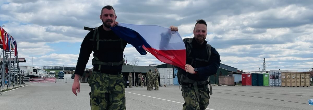 Čeští příslušníci KFOR na Dancon March 2025